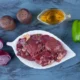 fegato di vitello con ingredienti per cucinare