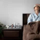 lavoratore malato soffre a letto
