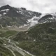 una vista del ghiacciaio del Ventina in inverno
