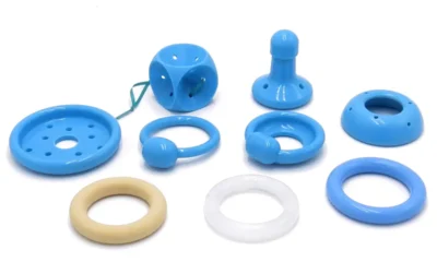 vari tipi di pessari di colore blu