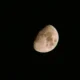 foto della luna prima di una eclissi