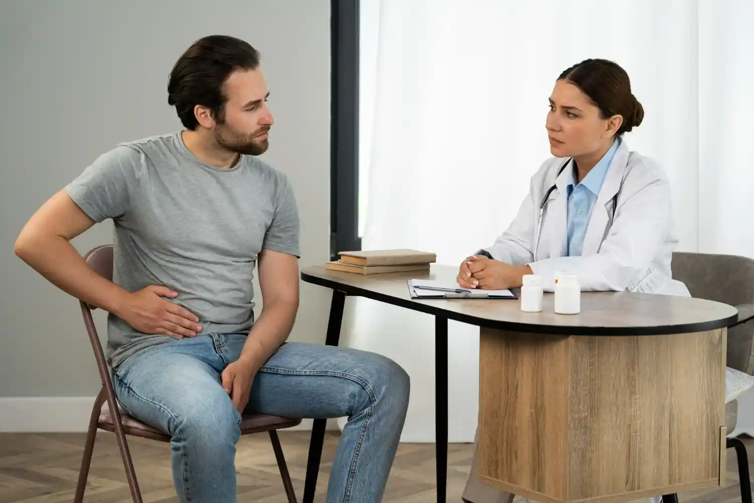 paziente con stenosi uretrale dal medico