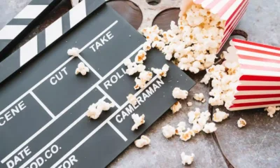 popcorn tirati su pellicola di un film