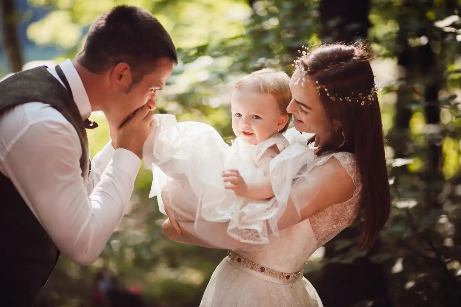 matrimonio e bimba