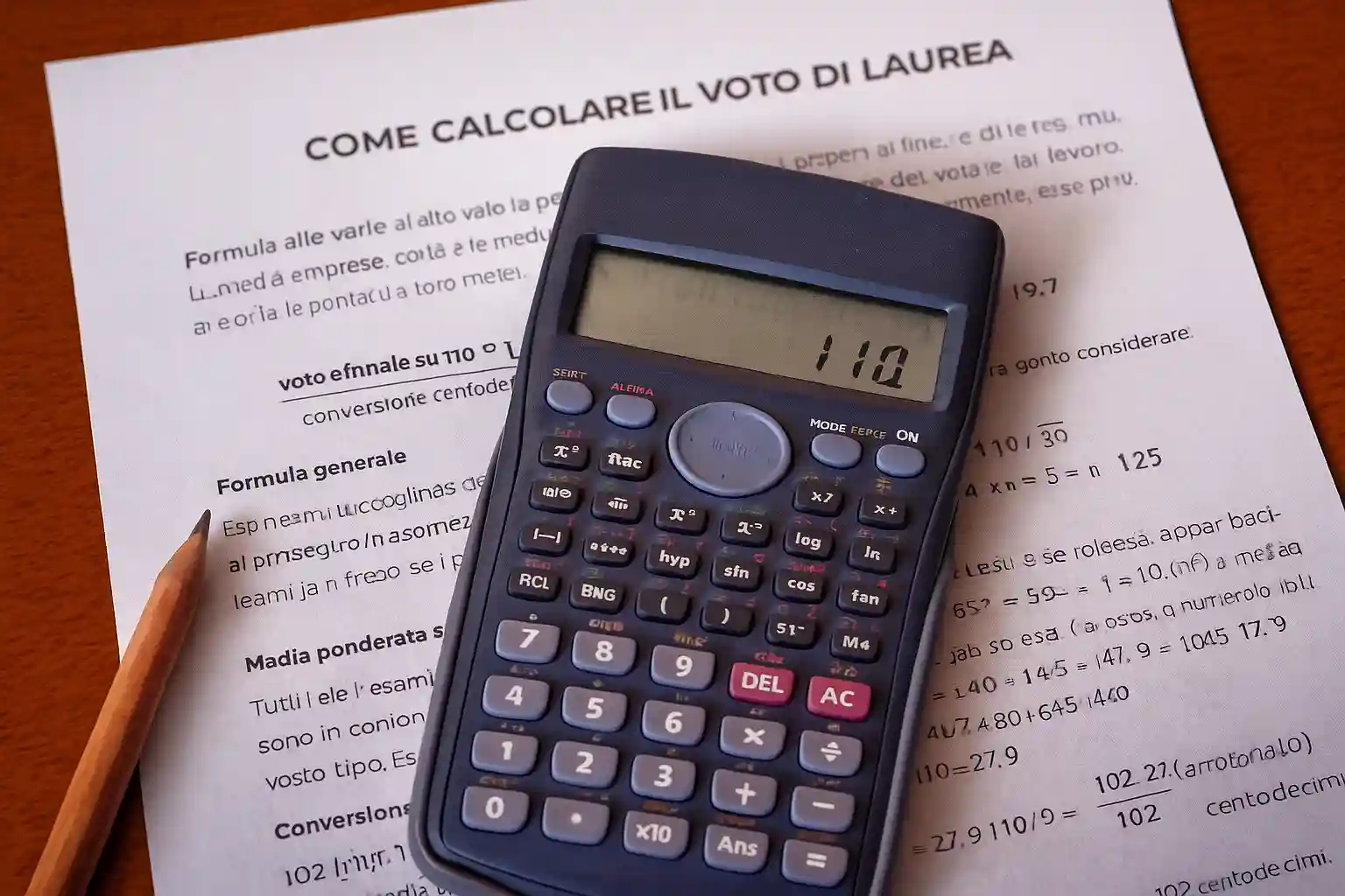 Come calcolare il voto di laurea