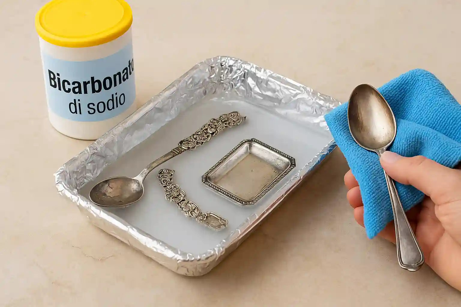 Come pulire l'argento annerito