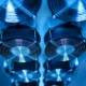 Imagen sobre consumo ricerca intelligenza artificiale con un centro de datos y sistemas de refrigeración visibles