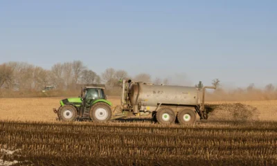 Foto de un agricultor esparciendo producto en el campo para ilustrar zeolite a cosa serve in agricoltura.