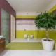Una pianta bagno umidità colocada en un baño luminoso junto al lavabo