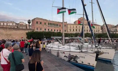 la flotilla per gaza a siracusa