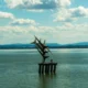 Vista aérea del lago Trasimeno para ilustrar dove si trova il lago trasimeno en el contexto de su ubicación en Umbria