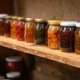 Fotografía de homemade canned jars para ilustrar el artículo sobre dopo quanto si forma il botulino nelle conserve, mostrando conservas caseras en frascos de vidrio.
