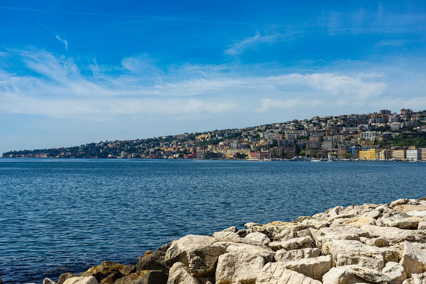 Vista del lungomare de san benedetto del tronto cosa vedere con palmeras y paseo marítimo frente al mar