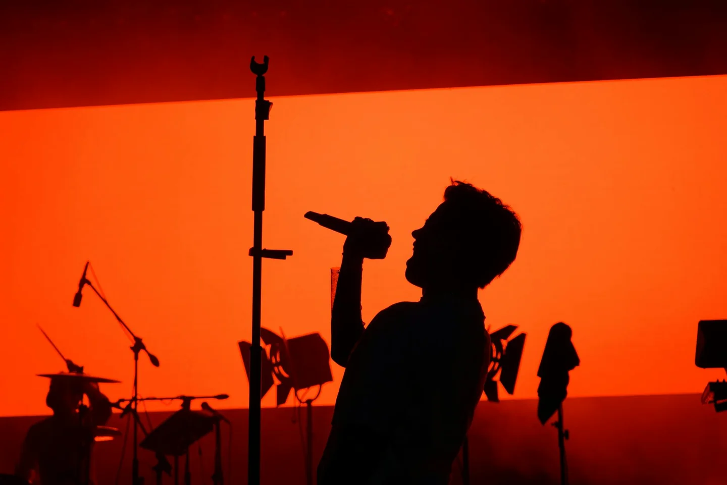 Silhouette of a music artist for an article sobre chi è il papà di tananai y su historia familiar