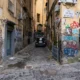 Street view of Naples evoking chi ha scritto o sole mio and the origins of the song