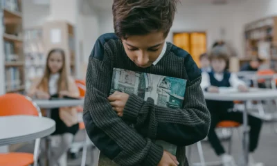 Imagen de un estudiante triste en su escritorio, ideal para ilustrar cosa fare dopo una bocciatura alla maturità