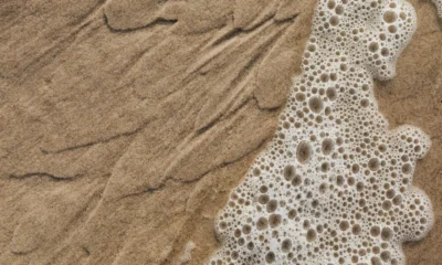 Primer plano de una playa arenosa relacionado con si può raccogliere la sabbia in spiaggia