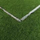 Imagen de las líneas de un campo de fútbol para ilustrar quanto è grande un campo da calcio y sus medidas reglamentarias.