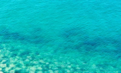 Imagen de agua turquesa en la costa para ilustrar perché il mare cambia colore de forma natural.