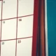 Calendario de pared en primer plano para ilustrar quante domeniche ci sono in un anno