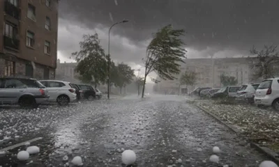 Grandine in Italia dopo il caldo