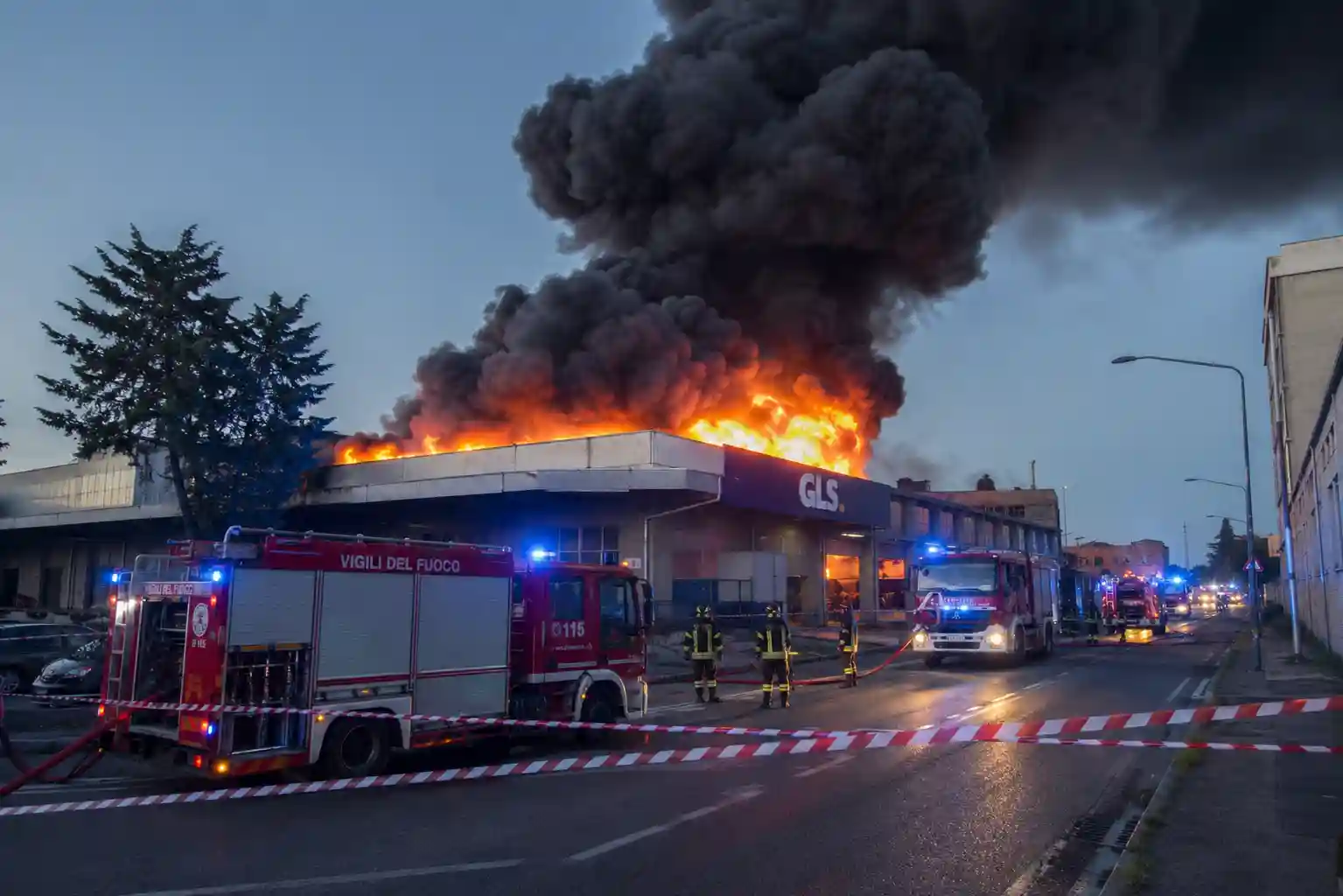 Incendio a Milano